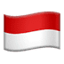 🇮🇩 flag: Indonesia display on Apple